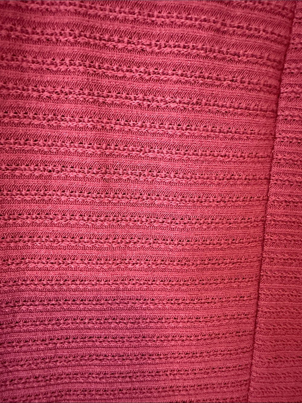 Staccato Ribbed Long-Sleeve Top in Deep Raspberry - Picture 5 of 6